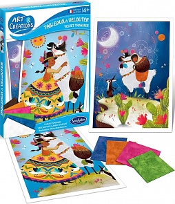 Набор для детского творчества - Резвые ламы, с тканевыми деталями (SentoSpherE, 2061k)